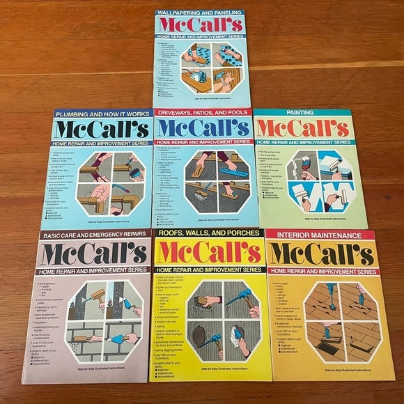 Other - 1978 McCall's Home Repair And Improvement Series Paperback Books Lot of 7